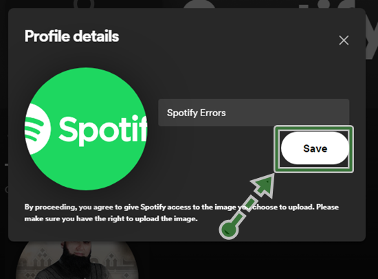 How To Change Spotify Profile Picture step 5