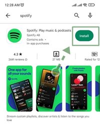 How to Download Spotify Premium Apk from play store step 2