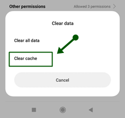 How to clear Spotify app cache step 4