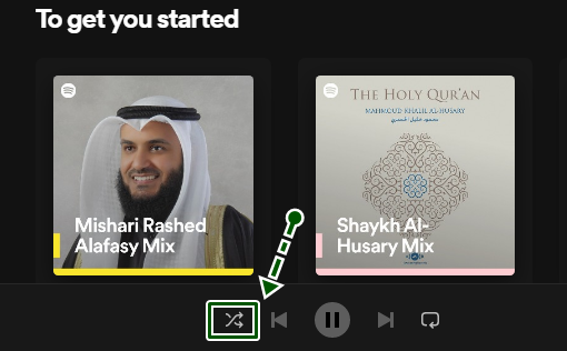 how to use spotify web player step 2