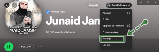 how to use spotify web player step 6