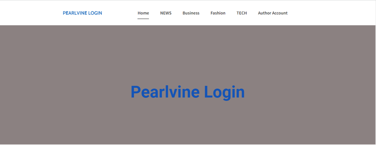 Pearlvine Login @www.pearlvine.com