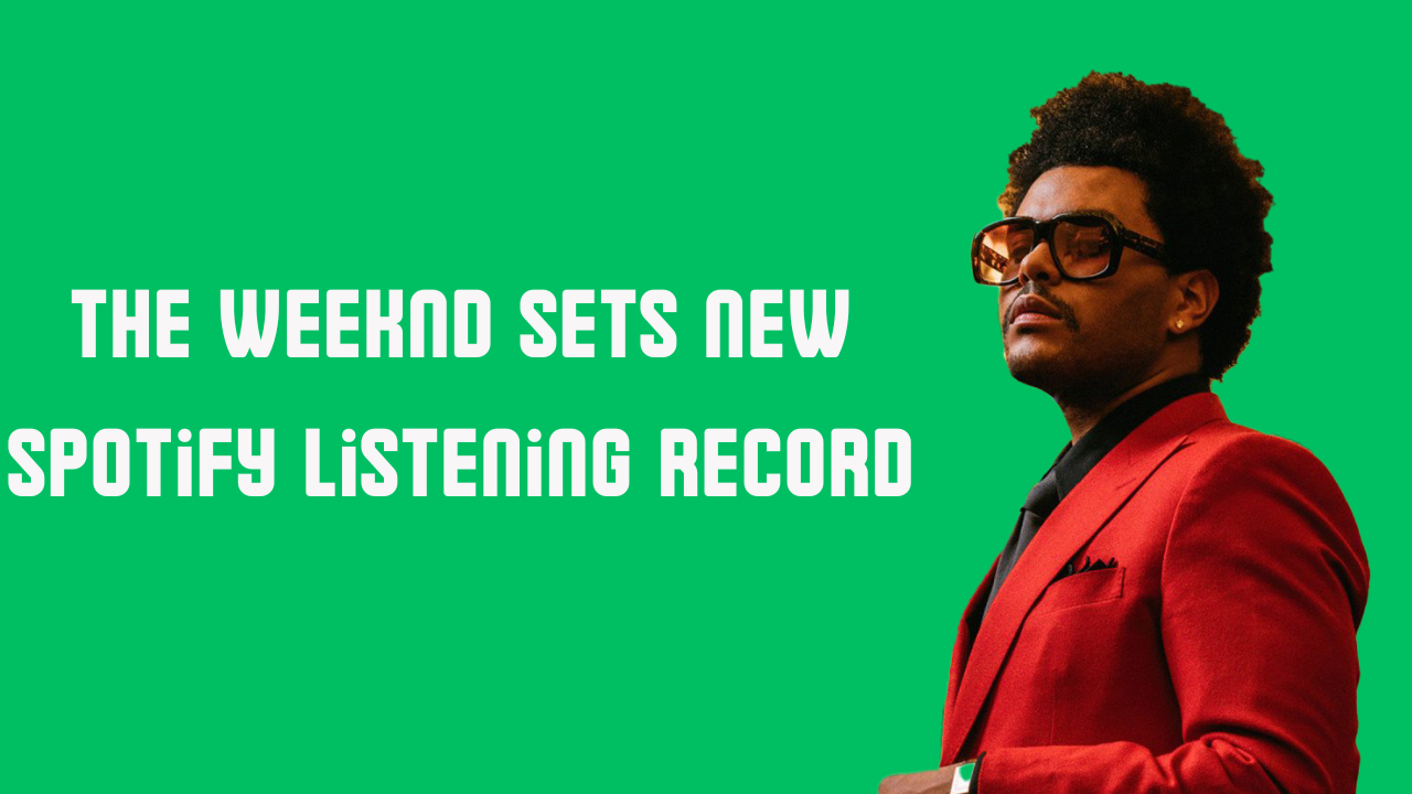weeknd sets new spotify listening record